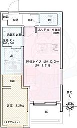 REGALEST五条大宮 1階1LDKの間取り
