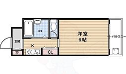 メゾンプリマベーラ 2階1Kの間取り