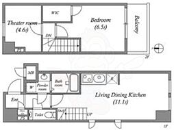 STANDZ京都駅西 5階1SLDKの間取り