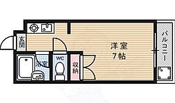 京福電気鉄道北野線 北野白梅町駅 バス5分 金閣寺道下車 徒歩4分の賃貸マンション 1階1Kの間取り