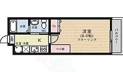 スクウェア・ワン 1階1Kの間取り