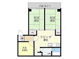 浄徳ハイツ 1階3LDKの間取り