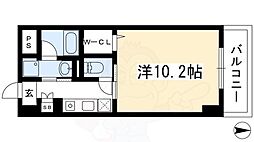 カノン雁金 3階1Kの間取り