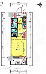 プレデコート西京極 1Kの間取図画像