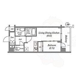 アドバンス京都クラッセ 6階/-