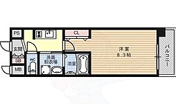 エスカーサ京都西陣 1Kの間取図画像