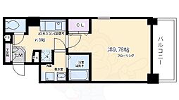 ルピナス紫明 1Kの間取図画像