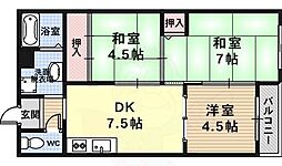 Choei31コーポきぬもと 3DKの間取図画像