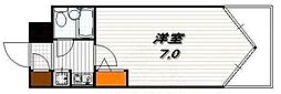 デトム・ワン三条通 1Kの間取図画像