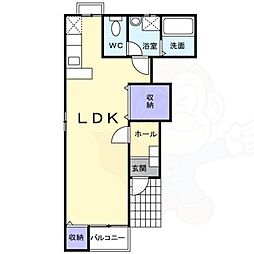 レシャンブルドゥ北山 ワンルームの間取図画像
