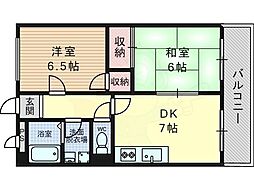 ルミエール・マツオ 2DKの間取図画像