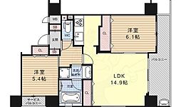 ルーエ五条堀川 3階/-