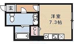ブリエ五条大宮 1Kの間取図画像
