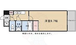 サンシティ烏丸高辻 1Kの間取図画像