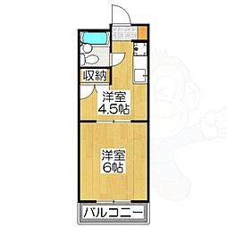 Requie智恵光院 2Kの間取図画像