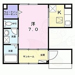 ルピナス等持院 1階/-