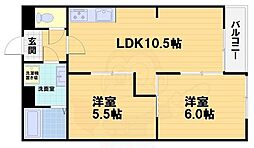Choei31コーポきぬもと 3DKの間取図画像