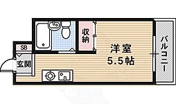 メゾン・ド・パルファン 1Kの間取図画像