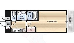 アスヴェル京都市役所前3 1Kの間取図画像