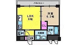 プリオーレリベルタ 1LDKの間取図画像
