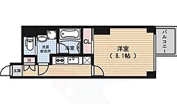 アスヴェル京都二条駅前 1Kの間取図画像