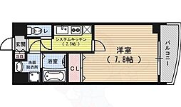 サムティ京都二条 1Kの間取図画像