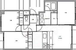 パインフィールド洛西 3LDKの間取図画像