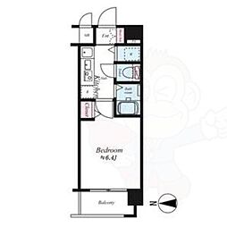 スワンズ京都七条リベルタ 1Kの間取図画像