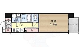 レジデンス京都ゲートシティ 1Kの間取図画像