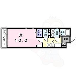 Villafutaba 1Kの間取図画像