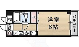 デイジーコート 1Kの間取図画像