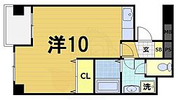 京都友禅文化会館 ワンルームの間取図画像