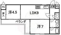 センチュリープラザ 2LDKの間取図画像