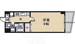 アルビオン 1Kの間取図画像