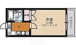 ラシャンブル 1Kの間取図画像