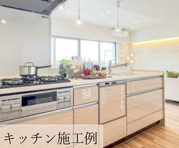 【キッチン】清潔感があって使いやすいキッチンです。同仕様施工例