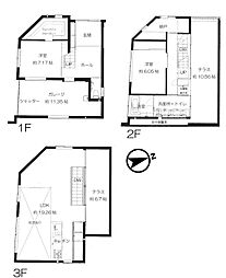 等々力Y邸 2SLDKの間取り