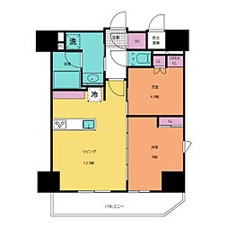 ザ・ライオンズフォーシア町屋 2LDKの間取図画像