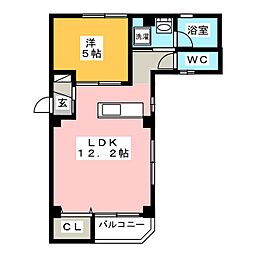 ソフィア-K 1LDKの間取図画像
