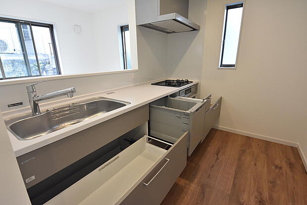 キッチン♪食洗機付き♪蛇口一体型浄水器