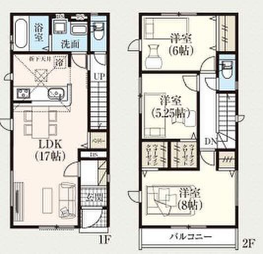 使いやすい3LDKの間取り