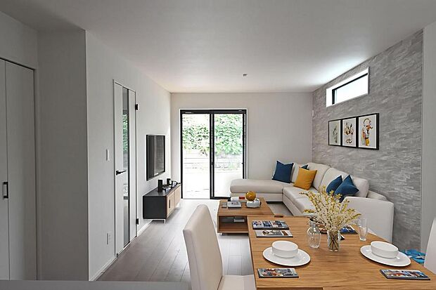 LDK　インテリアイメージ（家具、装飾類はCG合成です）