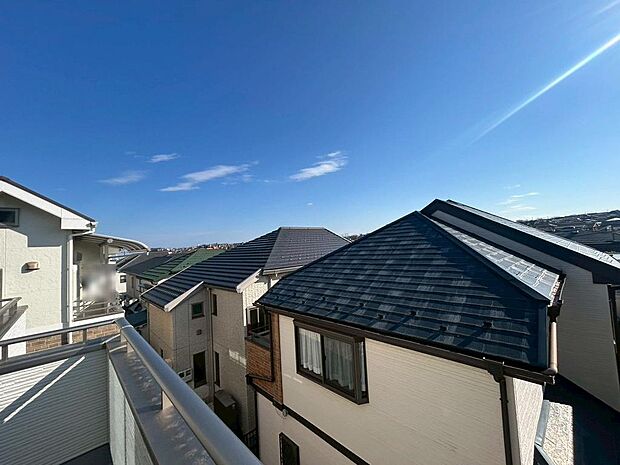 西側バルコニーの眺望