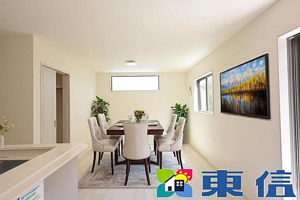 LDKインテリアイメージ※家具、装飾類はCG合成です