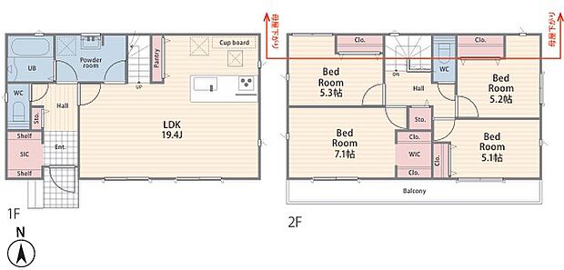 間取り図（図面と現況に差異がある場合は現況優先させて頂きます）