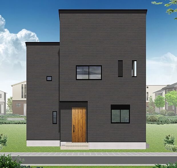 建物イメージパース西面