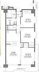 サニークレスト湘南八景2 3LDKの間取図画像