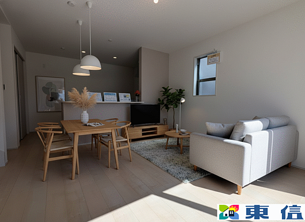 LDK インテリアイメージ※家具、装飾類はCG合成です