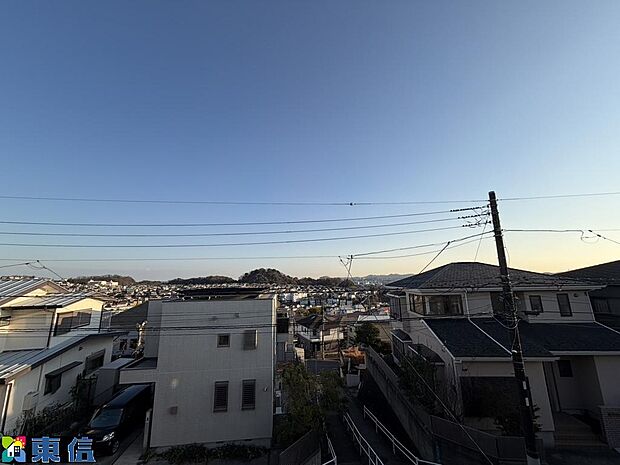 バルコニーからの眺望は良好です!