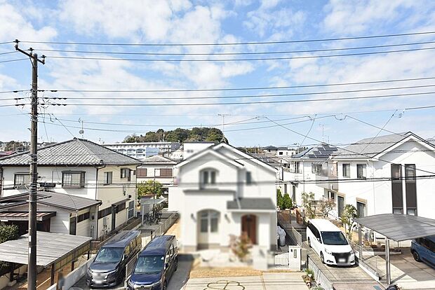 西側バルコニーからの眺望